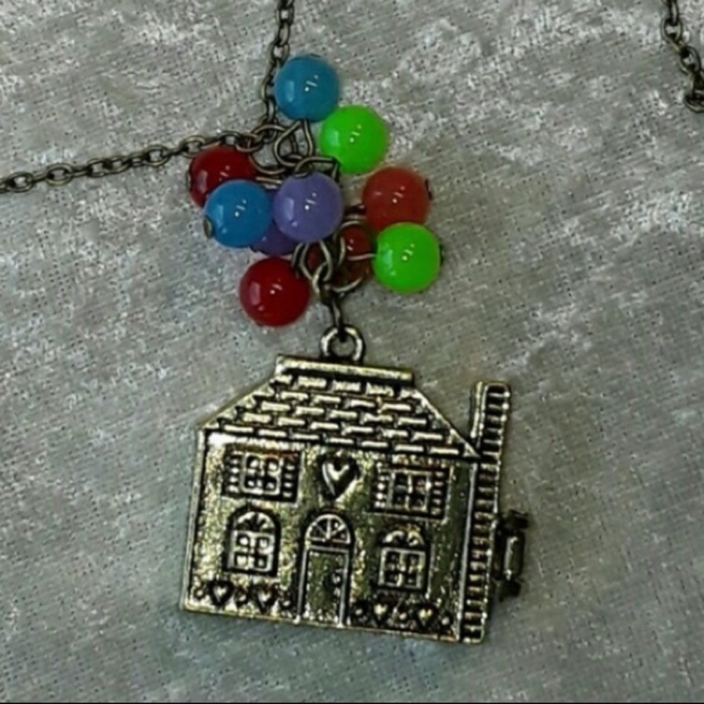 Up House Of Balloons Locket Necklace.